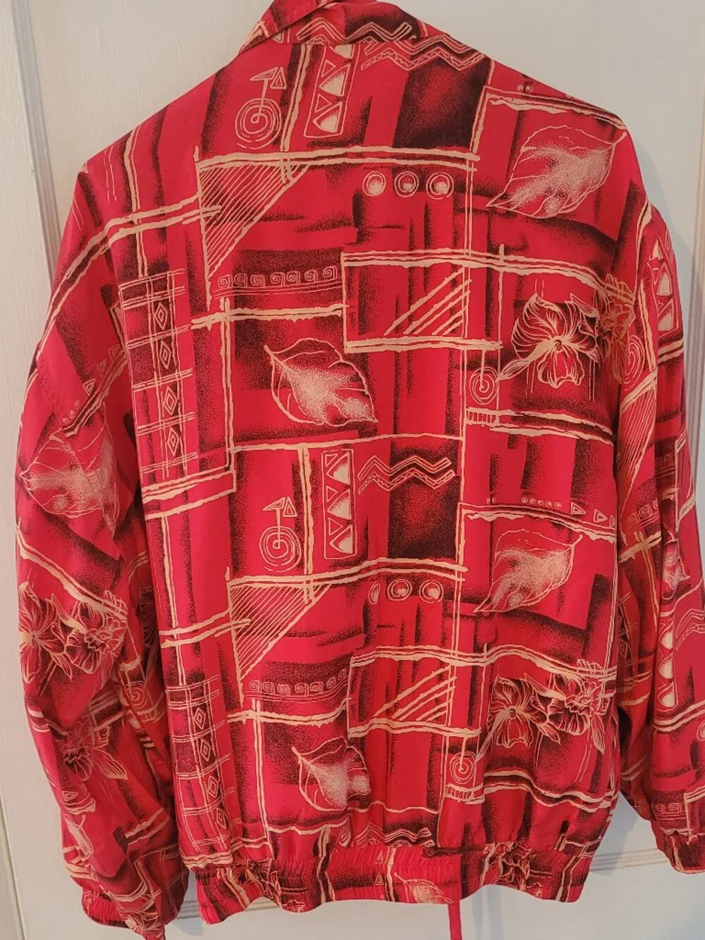 Vintage Fuda International 100% Silk 2-Piece Tracksuit Set - Large - Picture 1 of 8